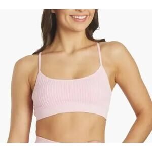 2/$15 Spiritual Gangster Revolve Ribbed Seamless Sports Bra Pink Size XS/S